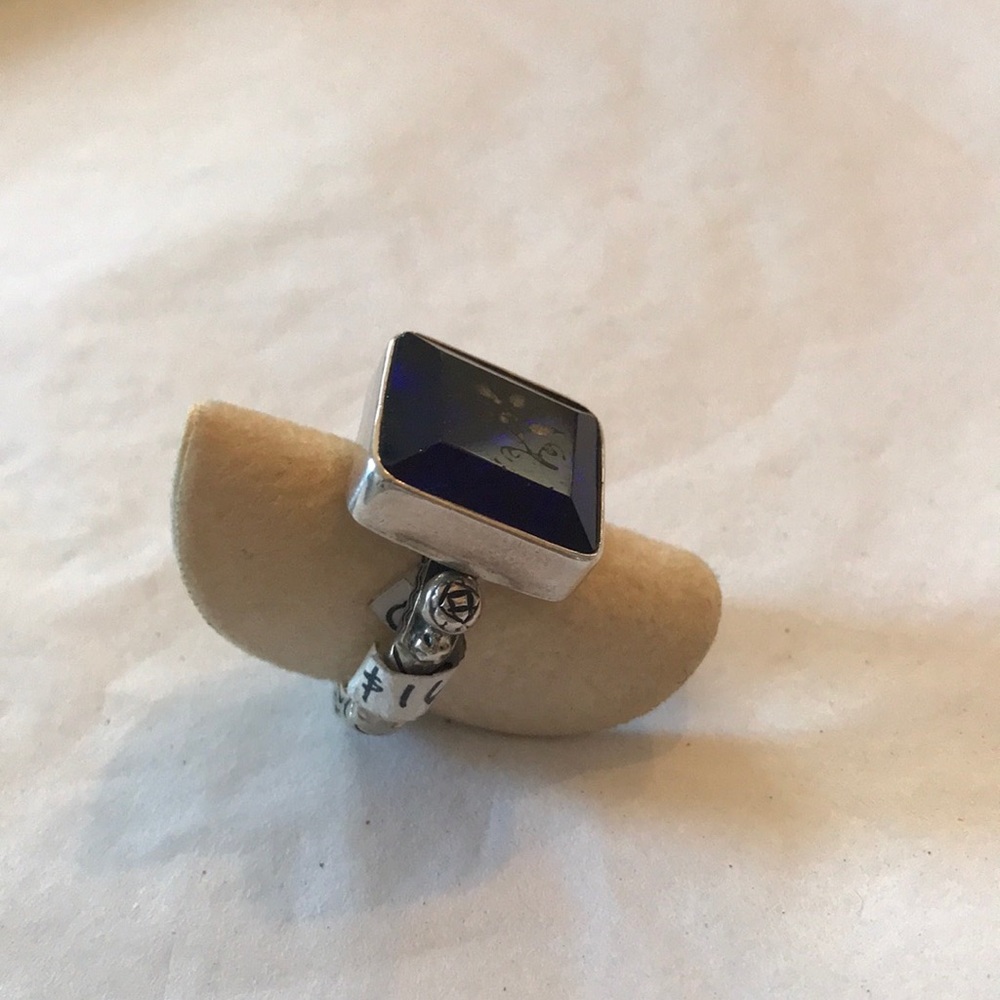 Recycled Antique Button Ring - Picture 2 of 5